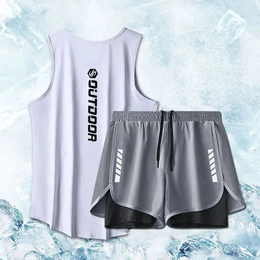 Quick-Dry Mesh Vest & Shorts | Men's Summer Sports Set