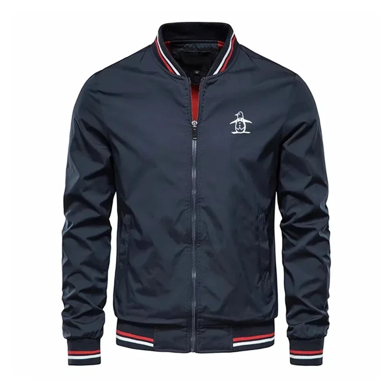Men’s Stand Collar Zipper Sports Jacket