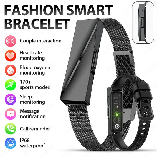 Couple’s Smart Gym Bracelet – Fitness & Health Tracker