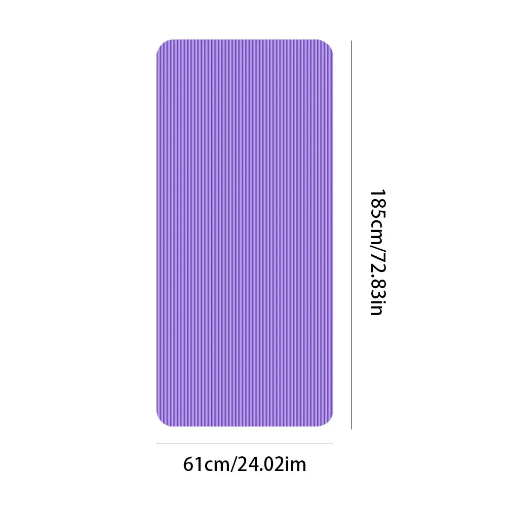 Solid Color Exercise & Fitness Mat for Home Gym Workouts
