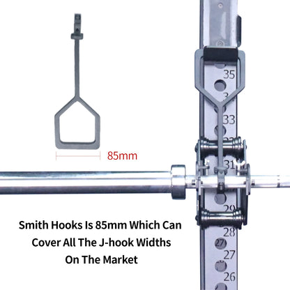 Power Rack Pulley System for Cable Crossover, Squat & Bench Press (Fits 1"/2" Barbells)