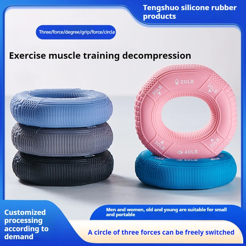 Octagonal Silicone Grip Ring - for Strength Training & Home Fitness