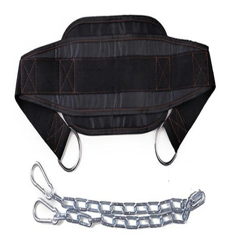 Thicker Metal Chain Weight Lifting Dip Belt Pull-Up