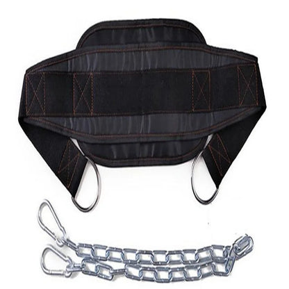 Thicker Metal Chain Weight Lifting Dip Belt Pull-Up