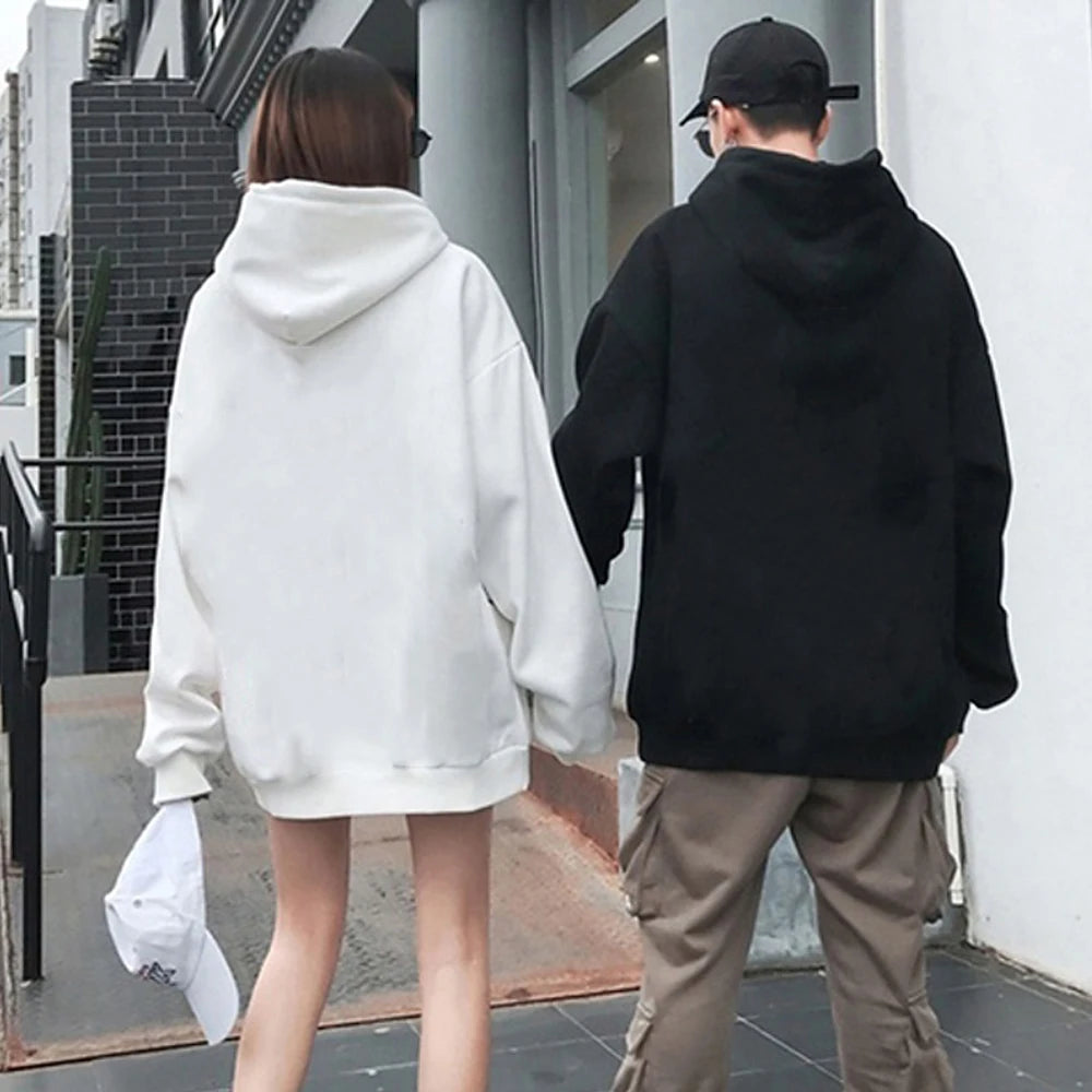 Solid Color Pocket Hoodies