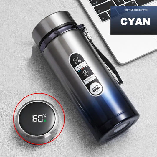 500ml-1 Liter Stainless Steel Thermos Bottle with LED Temperature Display
