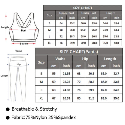 Women's Stretchy Buttery Soft Gym Outfit – 1 Set