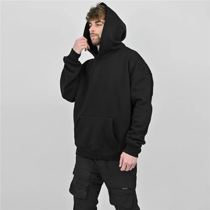 Cotton Hoodie & Pants Set – Fitness Bodybuilding Sweatshirt