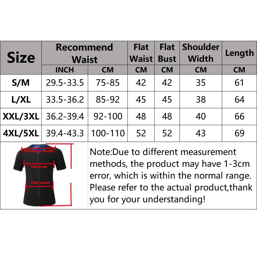 Men Sweat Sauna T-shirt Heat Trapping Compres