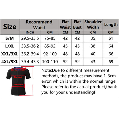 Men Sweat Sauna T-shirt Heat Trapping Compres