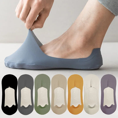 Men’s No-Show Socks – Ultra-Thin Ice Silk Cotton Socks