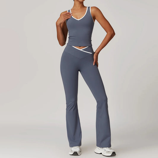 New Trendy Women’s 2-Piece Yoga Set