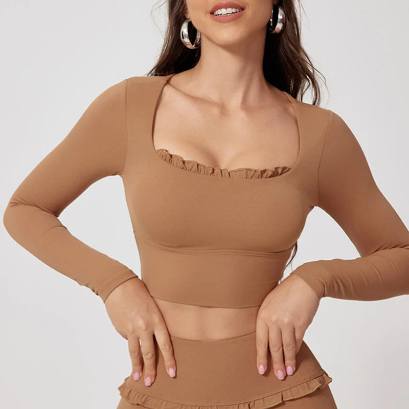 Cloud Hide Women’s Long Sleeve Yoga Top