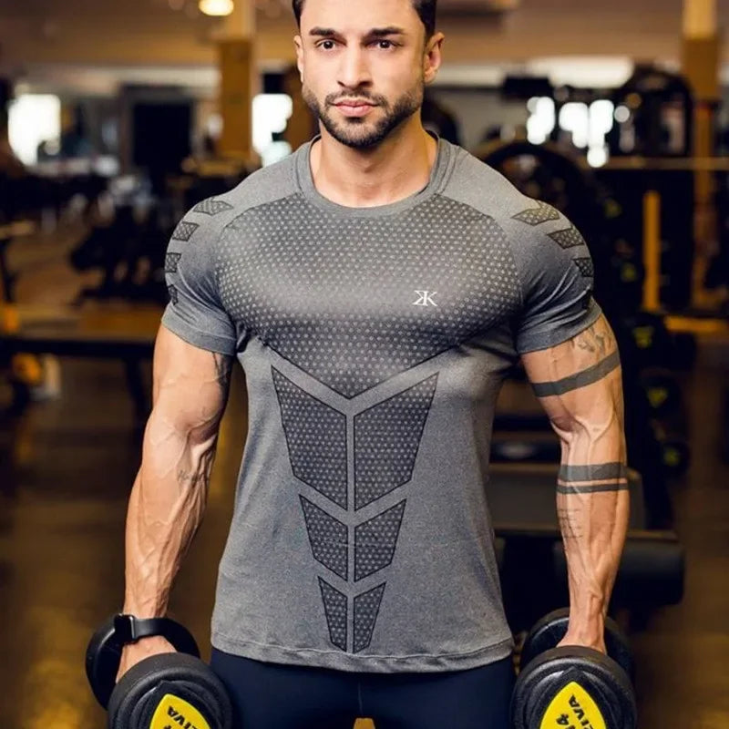 Men's Quick-Dry Compression Training T-Shirt