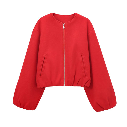 Women’s Zipper Bomber Jacket