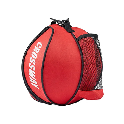 Basketball/Soccer Carrier with Shoulder Strap & 2 Side Mesh Pockets