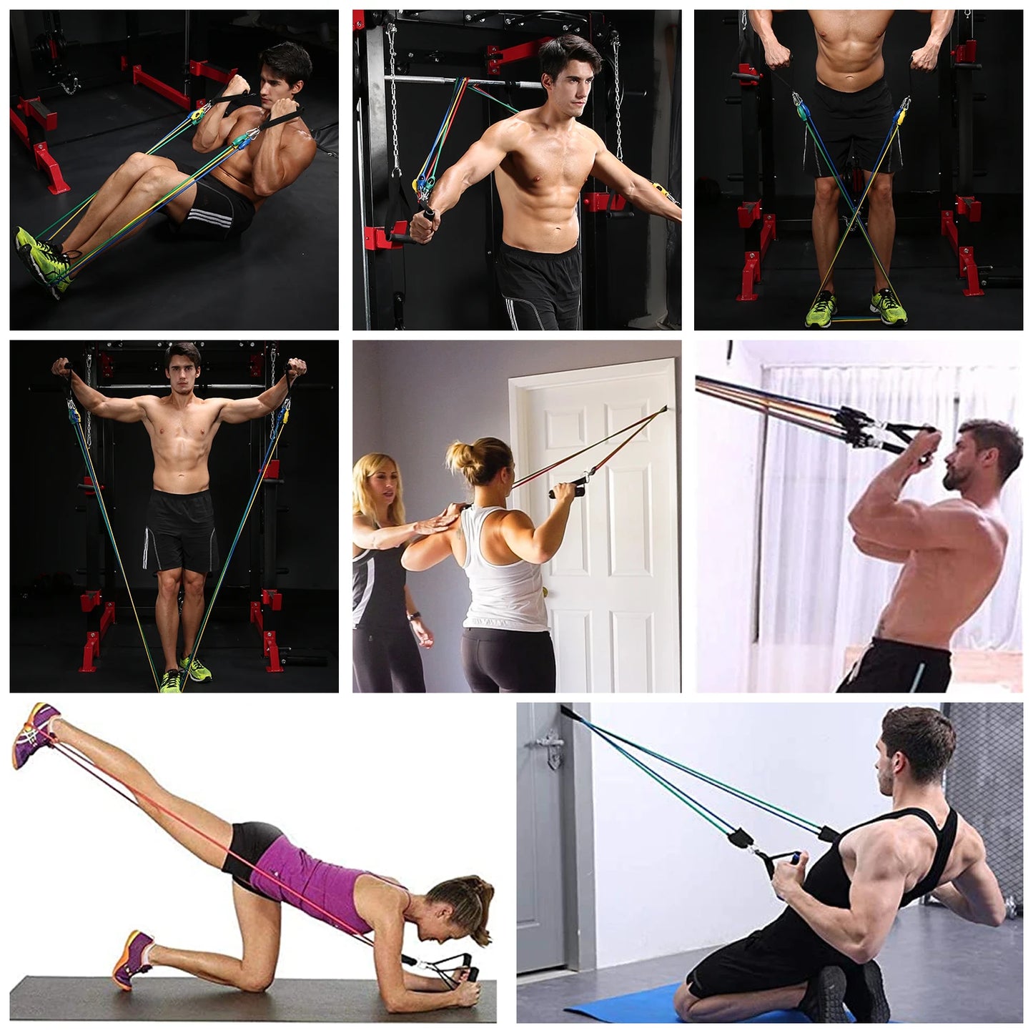 Bodybuilding Resistance Bands Set | Multi-Function