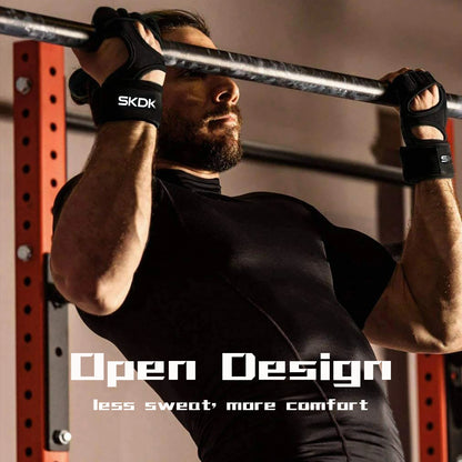 Weight Lifting Fitness Gloves With Wrist Wraps Silicone Gel