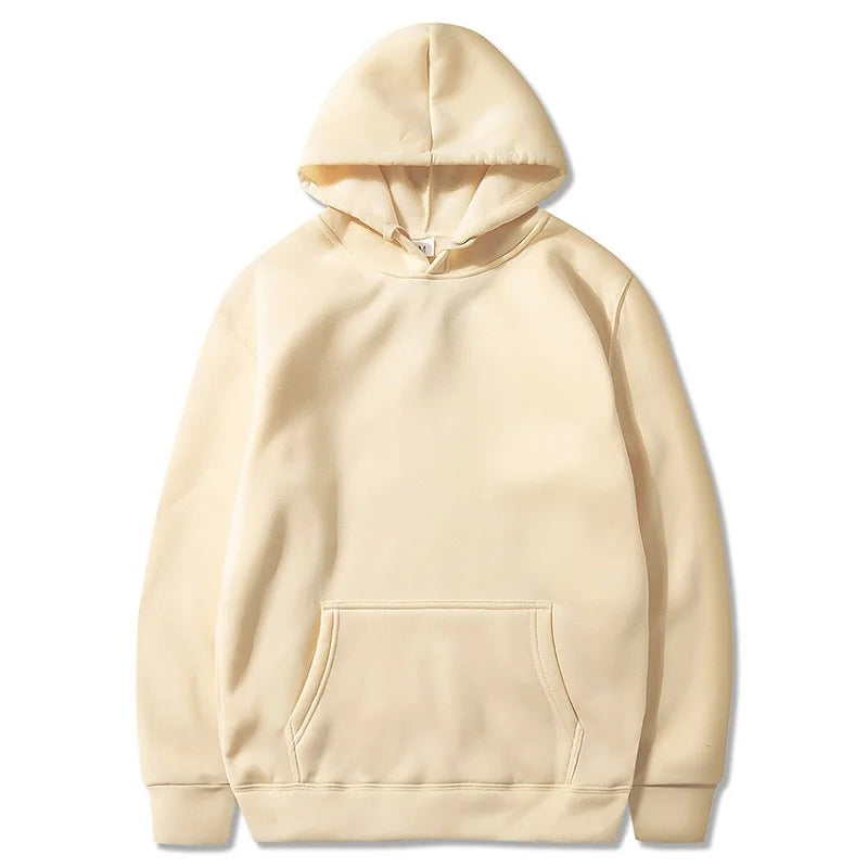 Solid Color Pocket Hoodies