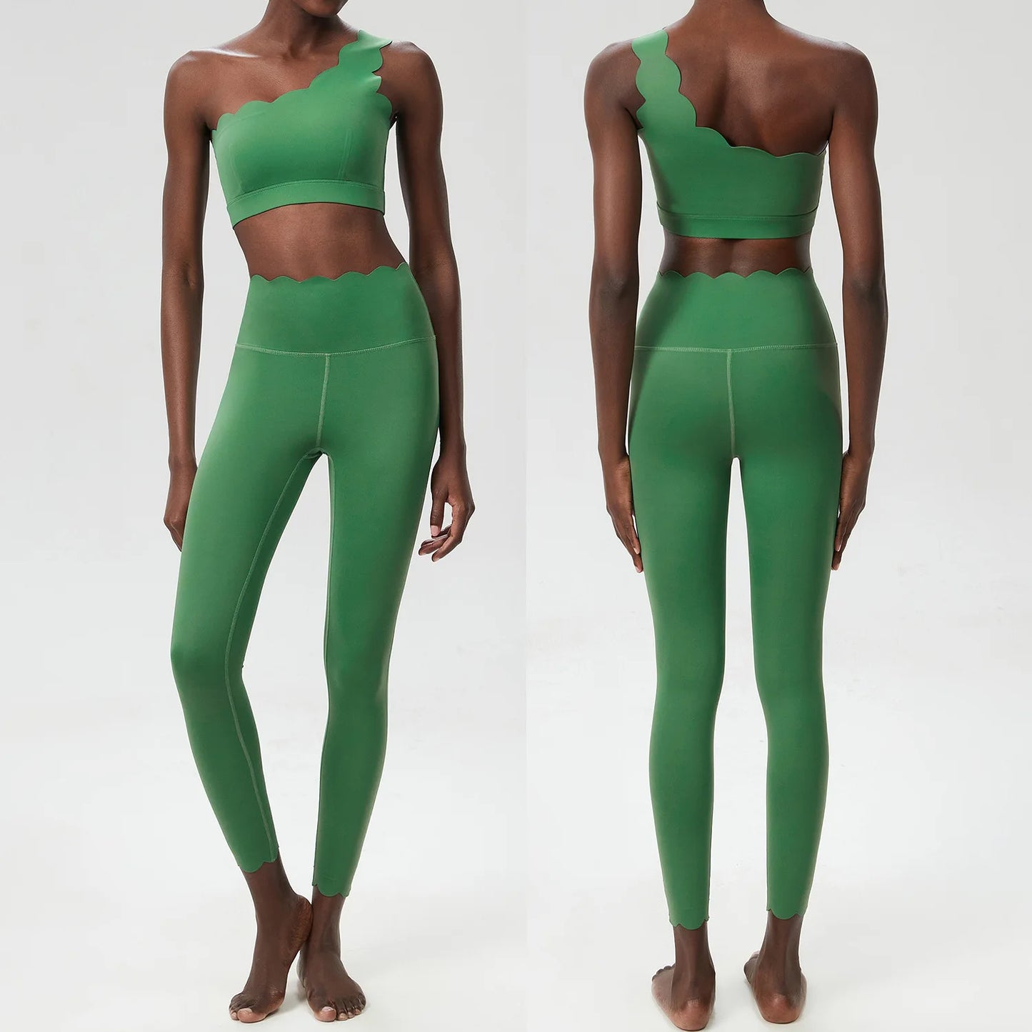 Women's Stretchy Buttery Soft Gym Outfit – 1 Set