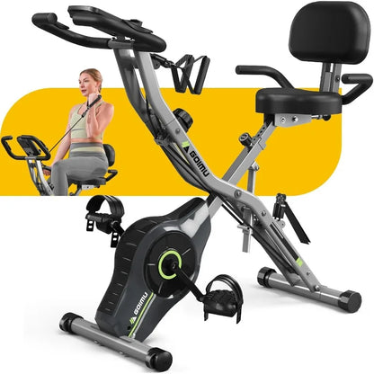 Exercise Bike – 5-in-1 Foldable Stationary Bike