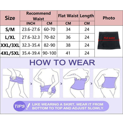 Sauna Waist Trainer Belt for Belly Control, Fat Burning & Workout Support