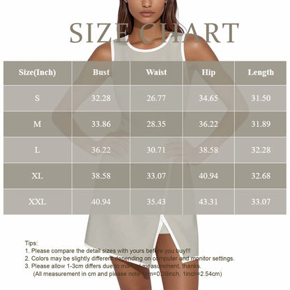 Sleeveless Summer Workout Dress with Built-In Shorts
