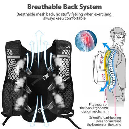 Breathable Hydration Vest – Trail Running & Cycling Backpack