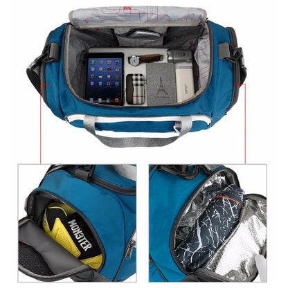 Waterproof Wet/Dry Sports Duffel with Shoe Compartment