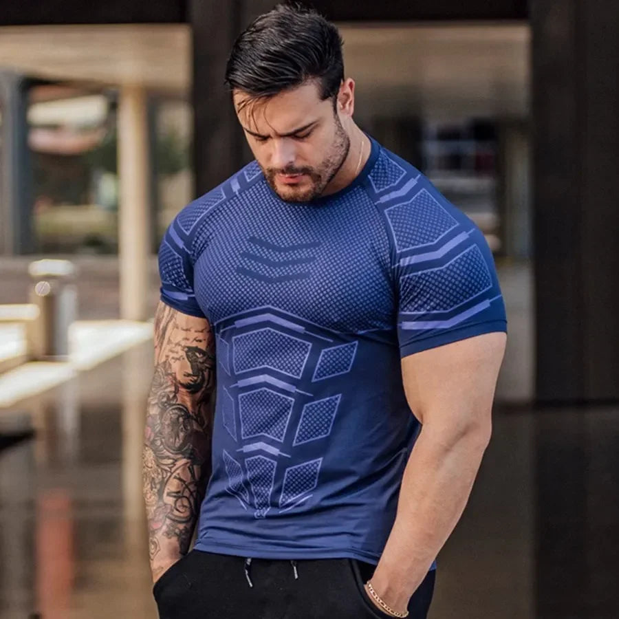 Men's Quick-Dry Compression Training T-Shirt