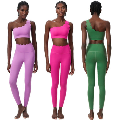 Women's Stretchy Buttery Soft Gym Outfit – 1 Set