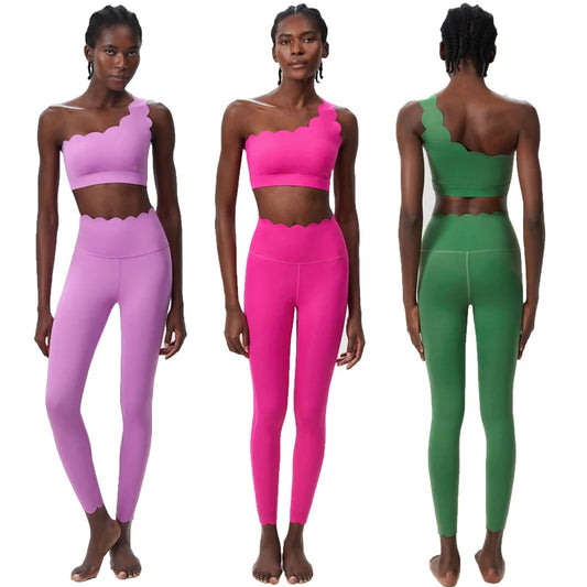 Women's Stretchy Buttery Soft Gym Outfit – 1 Set