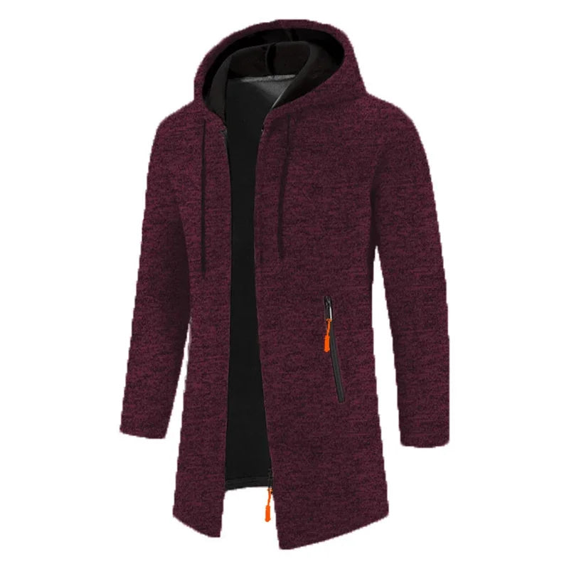 Men’s Winter Hoodie – Zip-Up Oversized Sweatshirt