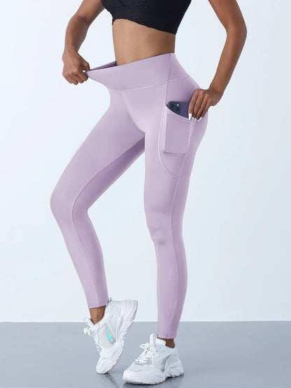 Yoga Pants with Pockets | Push-Up Running Sports Tights