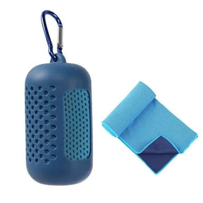 Cooling Towel with Silicone Case for Fitness