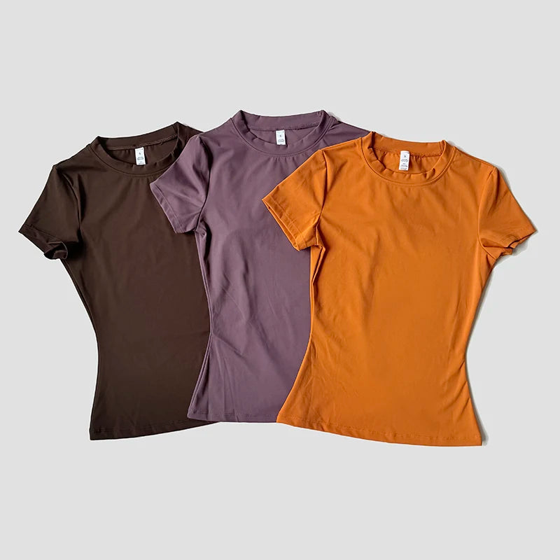 Casual Dry-Fit Workout T-Shirt for Women