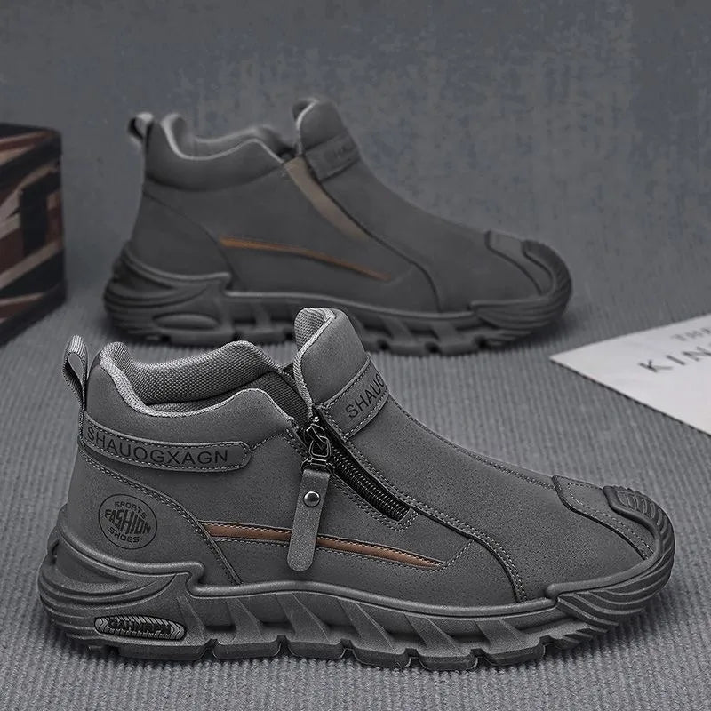 Men’s Casual Outdoor Zipper Sneakers