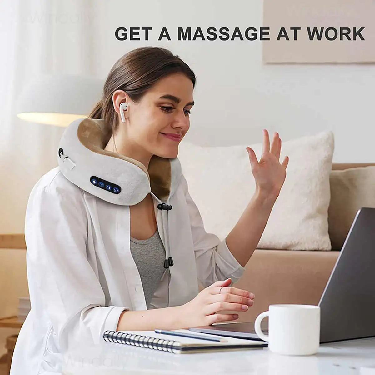 Rechargeable Neck Massager Pillow