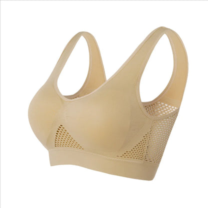 Seamless Mesh Sports Bra for Women