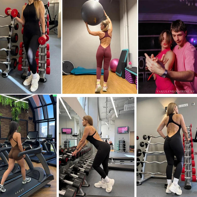 Scrunch Fitness Jumpsuit for Women