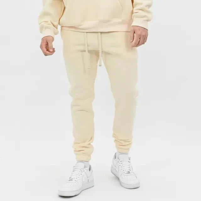 Cotton Hoodie & Pants Set – Fitness Bodybuilding Sweatshirt