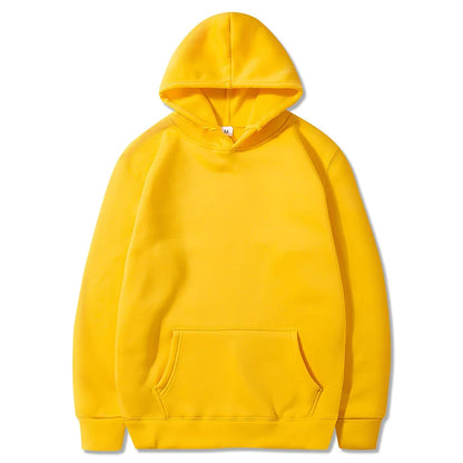 Solid Color Pocket Hoodies