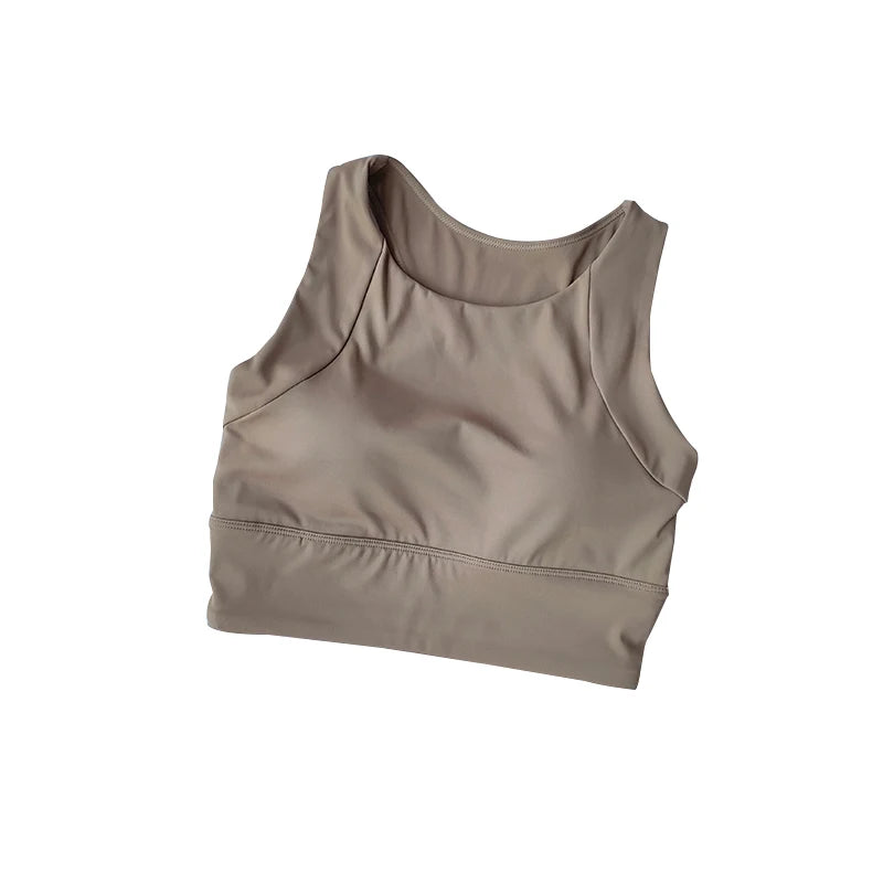 Women's Breathable Full-Cup Yoga & Running Vest for Summer Fitness