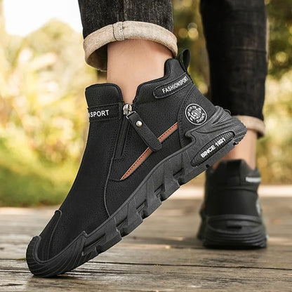 Men’s Casual Outdoor Zipper Sneakers