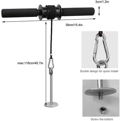 Forearm & Wrist Trainer – Muscle Strength Roller with Hand Grip
