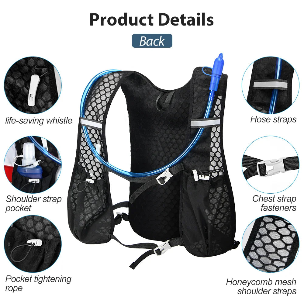 Breathable Hydration Vest – Trail Running & Cycling Backpack