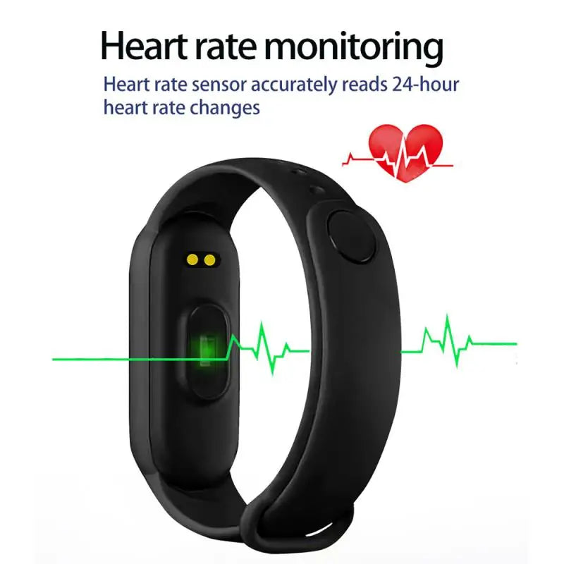 Fitness Tracker Bracelet, Sports Band with Heart Rate & Blood Pressure Monitor