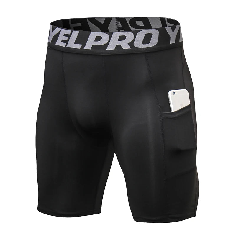 Quick-Dry Gym Workout Shorts with Pocket