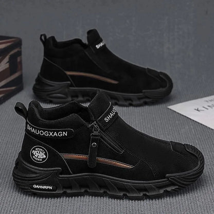 Men’s Casual Outdoor Zipper Sneakers