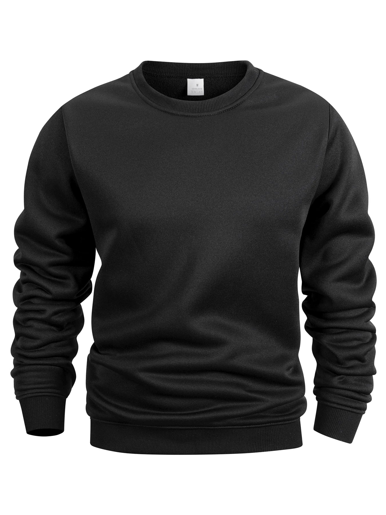 Men’s Long Sleeve Pullover – Crew Neck Solid Sweatshirt